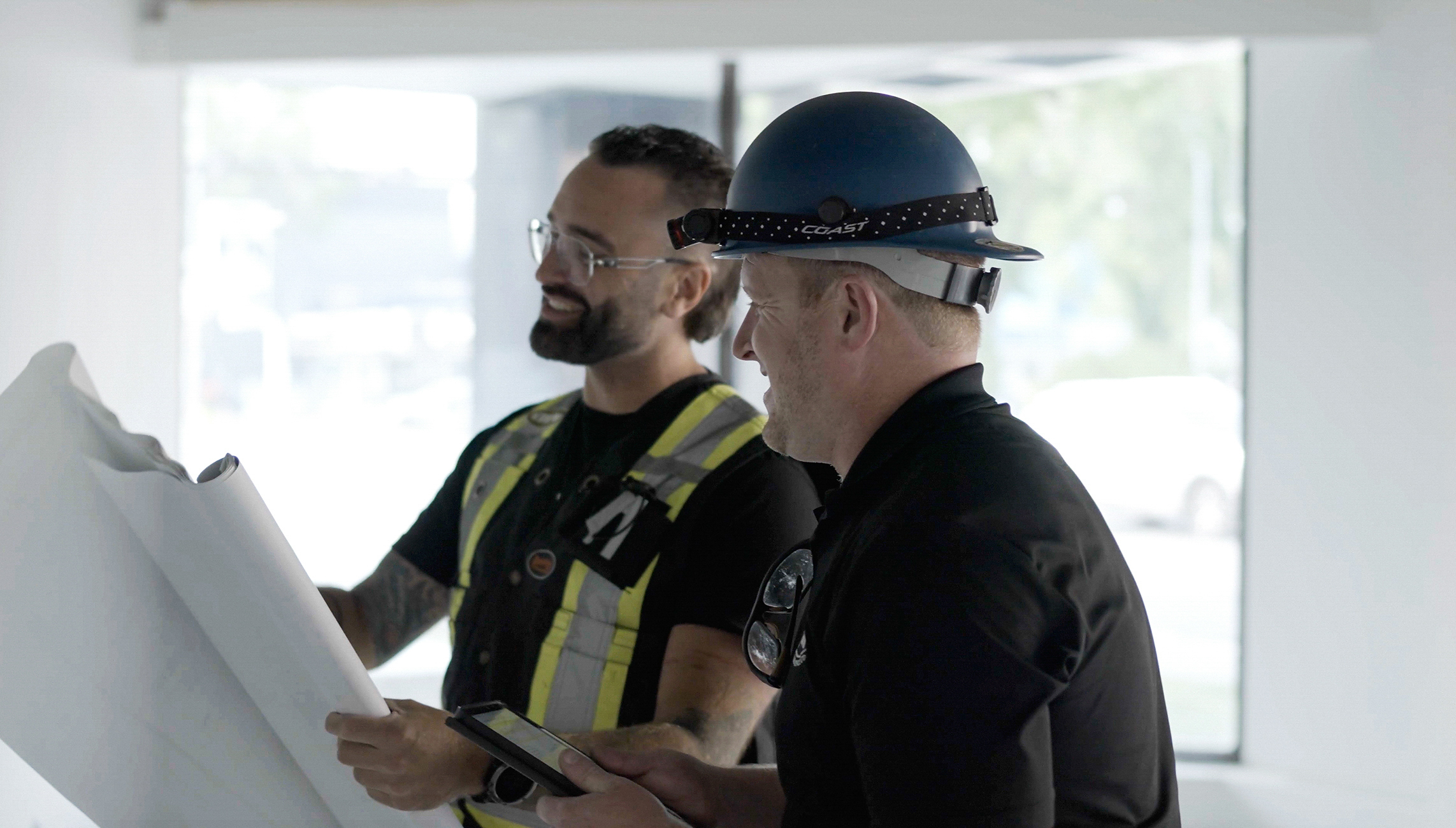 A Crew Technical Services licensed electrician diagnosing a faulty circuit. We specialize in fast and accurate electrical troubleshooting and repair. 